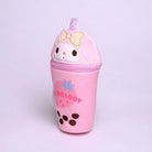 Pastel Fairy Kei Stationary Bags Featuring Kawaii Characters and Bubble Tea - bags