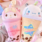 Pastel Fairy Kei Stationary Bags Featuring Kawaii Characters and Bubble Tea - Cosparty