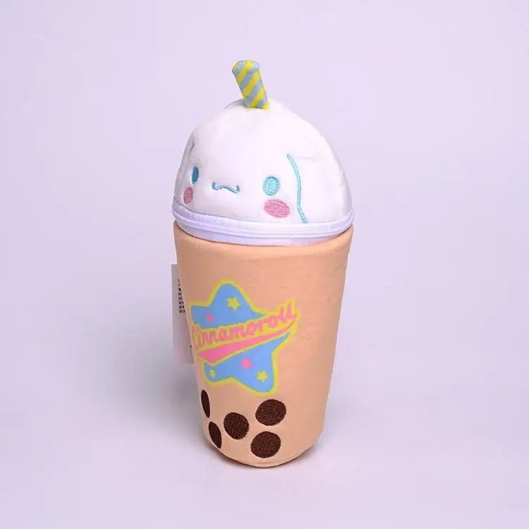 Pastel Fairy Kei Stationary Bags Featuring Kawaii Characters and Bubble Tea - Cosparty