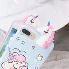 Pastel Fairy Kei Unicorn Phone Case with 3D Charm - Cosparty