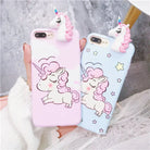 Pastel Fairy Kei Unicorn Phone Case with 3D Charm - Phone Case