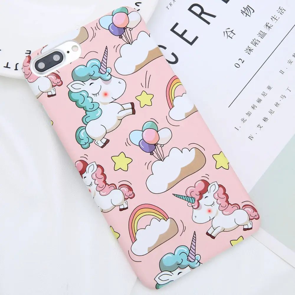Pastel Fairy Kei Unicorn Phone Case with 3D Charm - Cosparty
