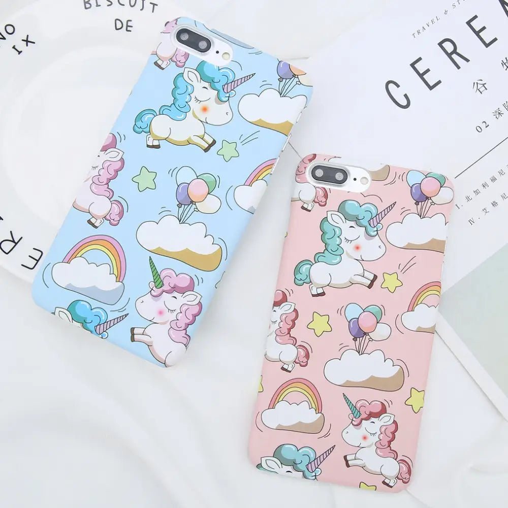 Pastel Fairy Kei Unicorn Phone Case with 3D Charm - Cosparty