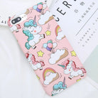 Pastel Fairy Kei Unicorn Phone Case with 3D Charm - Pink Rainbow / for iphone 6 6s - Phone Case