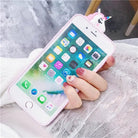 Pastel Fairy Kei Unicorn Phone Case with 3D Charm - Cosparty