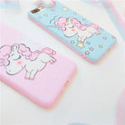 Pastel Fairy Kei Unicorn Phone Case with 3D Charm - Cosparty