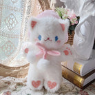 Pastel Furry Kitten Backpack with Hand Embroidered Paws - Cosparty