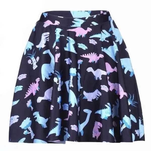Pastel Goth Dinosaur Skirt for Cute Dino Princess Vibes - Cosparty