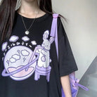 Pastel Goth Galaxy - Inspired Tee 100% Cotton 25 Inch 64 Cm - Cosparty
