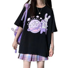 Galaxy Milkshake Tee - Black / S - dd lg, ddlg, galaxy, milky outer space