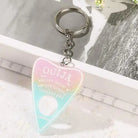 Pastel Ouija Keychain - pink yellow blue - key chain