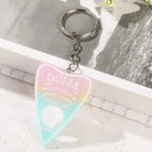 Pastel Goth Glitter Resin Keychain for Dark Aesthetic Lovers - Cosparty