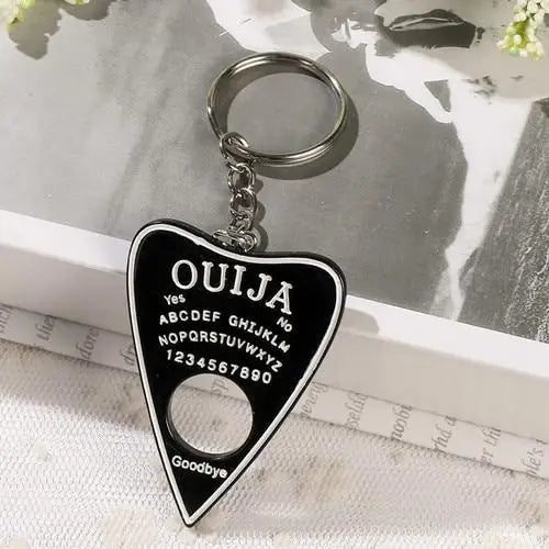 Pastel Ouija Keychain - solid black - key chain