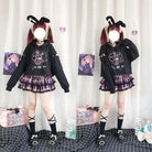 Pastel Goth I'll End You Chainsaw Bunny Hoodie for Year - Round Wear - Cosparty