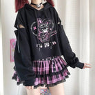 Pastel Goth I'll End You Chainsaw Bunny Hoodie for Year - Round Wear - Cosparty
