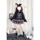 Pastel Goth I'll End You Chainsaw Bunny Hoodie for Year - Round Wear - Cosparty