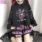 Pastel Goth I'll End You Chainsaw Bunny Hoodie for Year - Round Wear - Cosparty