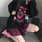 Pastel Goth Japanese Sonic Angel Hoodie in Neon Colors - sweater