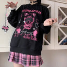 Pastel Goth Japanese Sonic Angel Hoodie in Neon Colors - Cosparty