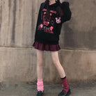 Pastel Goth Japanese Sonic Angel Hoodie in Neon Colors - Cosparty