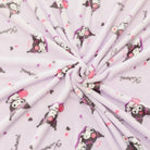 Pastel Goth Kuromi Inspired Furry Warm Blanket for Snuggling - Cosparty