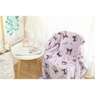 Pastel Goth Kuromi Inspired Furry Warm Blanket for Snuggling - Cosparty