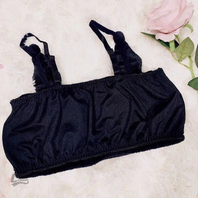 Pastel Goth Kuromi Lingerie Set for Cozy Nighttime Wear - Cosparty