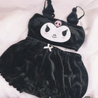 Pastel Goth Kuromi Lingerie Set for Cozy Nighttime Wear - lingerie