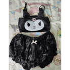 Pastel Goth Kuromi Lingerie Set for Cozy Nighttime Wear - Cosparty