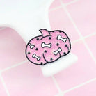 Spooky Pumpkin Enamel Pins Glitter Halloween Creepy Cute Lapel Brooch