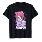 Pastel Goth Senpai T-Shirt for Otaku Fans - Cosparty