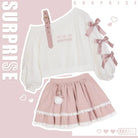 Pastel Goth Surprise Outfit with Heart Top and Layered Skirt - Cosparty