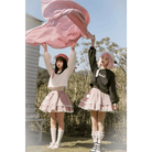 Pastel Goth Surprise Outfit with Heart Top and Layered Skirt - Cosparty