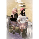 Pastel Goth Surprise Outfit with Heart Top and Layered Skirt - Cosparty