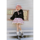 Pastel Goth Surprise Outfit with Heart Top and Layered Skirt - clothing