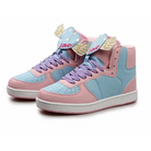 Pastel Harajuku High Top Sneakers with Winged Hearts - Shoes