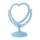 Pastel Heart Shaped Makeup Mirrors for Cosparty Bedrooms - Blue - home decor