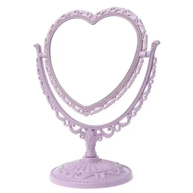 Pastel Heart Shaped Makeup Mirrors for Cosparty Bedrooms - Cosparty