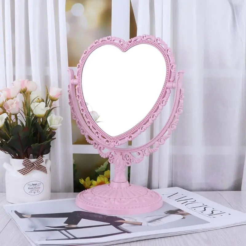 Pastel Heart Shaped Makeup Mirrors for Cosparty Bedrooms - home decor