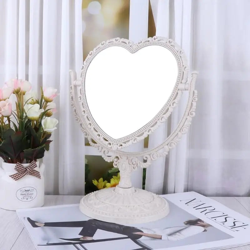 Pastel Heart Shaped Makeup Mirrors for Cosparty Bedrooms - home decor