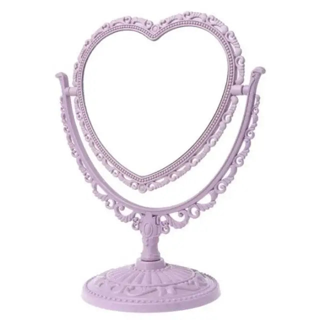 Pastel Heart Shaped Makeup Mirrors for Cosparty Bedrooms - home decor