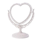 White Pastel Heart Make-Up Mirror Cosmetic Dual Sided Kawaii Fairy Kei