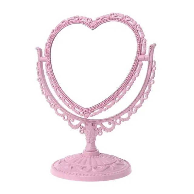 Pastel Heart Shaped Makeup Mirrors for Cosparty Bedrooms - Cosparty