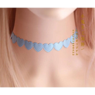 Pastel Heart Tattoo Necklace with Clasp Closure for a Dainty Look - necklace