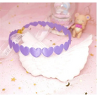 Pastel Heart Tattoo Necklace with Clasp Closure for a Dainty Look - Purple - necklace