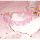 Pastel Heart Tattoo Necklace with Clasp Closure for a Dainty Look - Cosparty