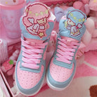 Fairy Kei Sanrio Pastel Little Twin Star Kiki And Lala Hi Top Sneaker Shoes Kawaii Harajuku Japan Fashion by Cosparty