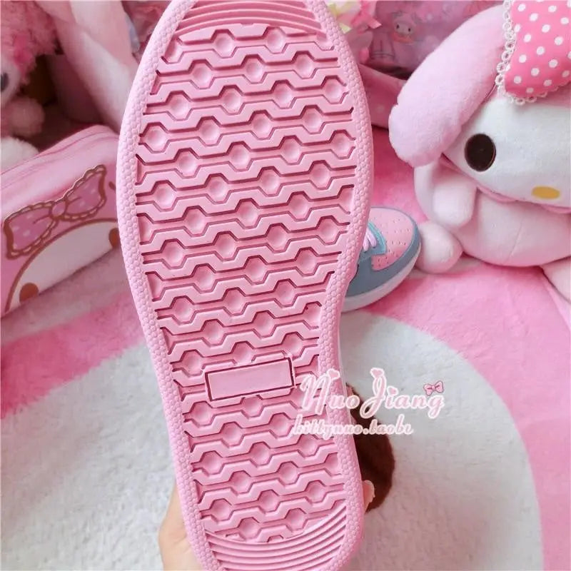 Pastel High Top Sneakers for Fairy-kei and Sweet Lolita Styles - Shoes