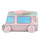 Pastel Ice Cream Truck Handbag with Adjustable Strap and Zipper Closure - Cosparty
