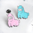 Pastel Alpaca Enamel Pin - Set of 2 Alpacas (Save $3) - Pin